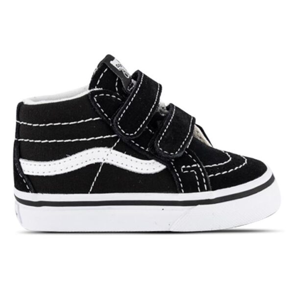 Vans Sk8-Mid Reissue V Kids Black/True White Unisex Size 9