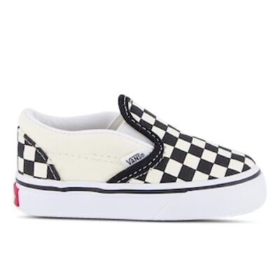 Vans Checkerboard Slip-On Kids Black And White Checker/White Unisex Size 4
