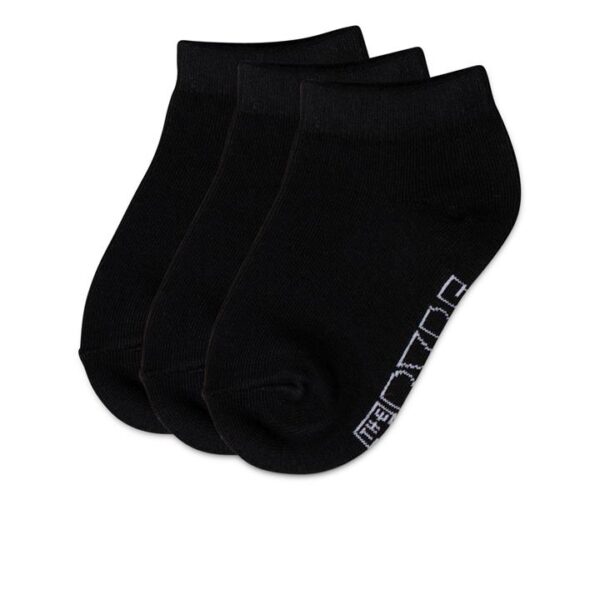 Trybe Socks Ankle Sock 3 Pack Kids Black Unisex Size 13-3