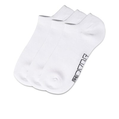 Trybe Socks Invisible Sock 3 Pack Kids White Unisex Size 2-4