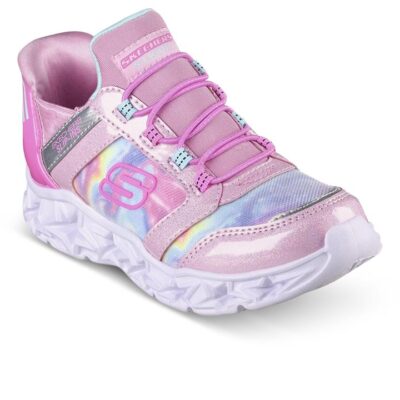 Skechers Slip-Ins: Galaxy Lights - Tiedye Takeoff Kids Pink/Multi Unisex Size 3