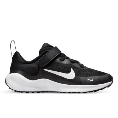 Nike Revolution 7 Kids Black/White-White Unisex Size 8