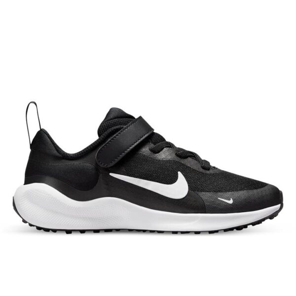 Nike Revolution 7 Kids Black/White-White Unisex Size 8