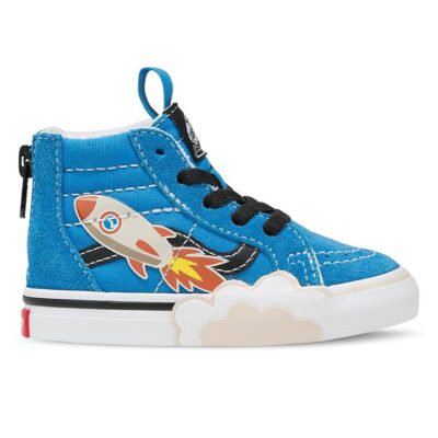 Vans Sk8-Hi Zip Kids Blue/Multi Unisex Size 4