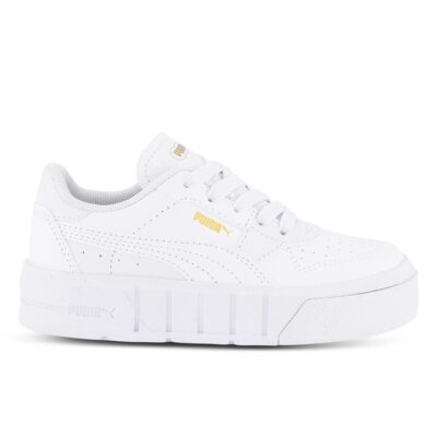 Puma Cali Court Kids Puma White-Puma Gold Unisex Size 11