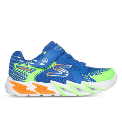 Skechers Flex-Glow Bolt Kids Royal/Multi Unisex Size 1