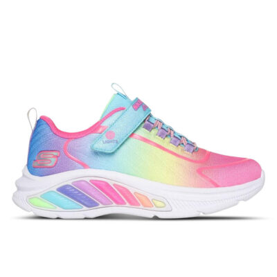 Skechers Rainbow Cruisers Kids Turquoise/Multi Unisex Size 3