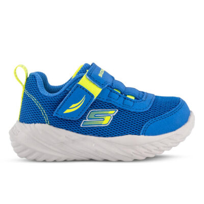 Skechers Nitro Sprint Kids Blue/Lime Unisex Size 8