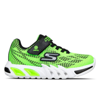 Skechers Flex-Glow Elite - Vorlo Kids Lime/Black Unisex Size 5