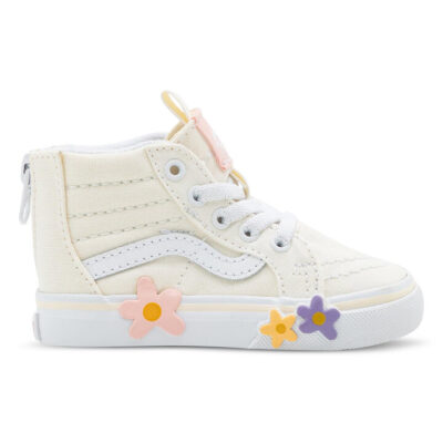 Vans Sk8-Hi Zip Kids Egret Unisex Size 5