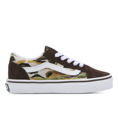 Vans Old Skool Kids Painted Camo Brown/Multi Unisex Size 1