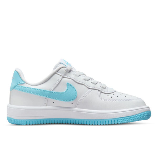 Nike Air Force 1 Low Easyon Kids White/Aquarius Blue-White Unisex Size 12C