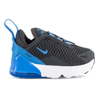 Nike Air Max 270 Kids Anthracite/Lt Photo Blue-Black-White Unisex Size 7