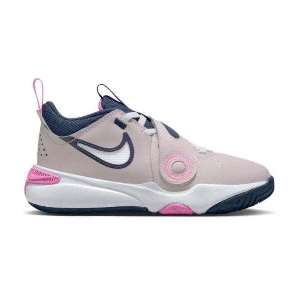 Nike Team Hustle D 11 Kids Platinum Violet/White-Playful Pink Unisex Size 11