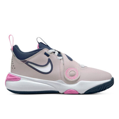 Nike Team Hustle D 11 Kids Platinum Violet/White-Playful Pink Unisex Size 6