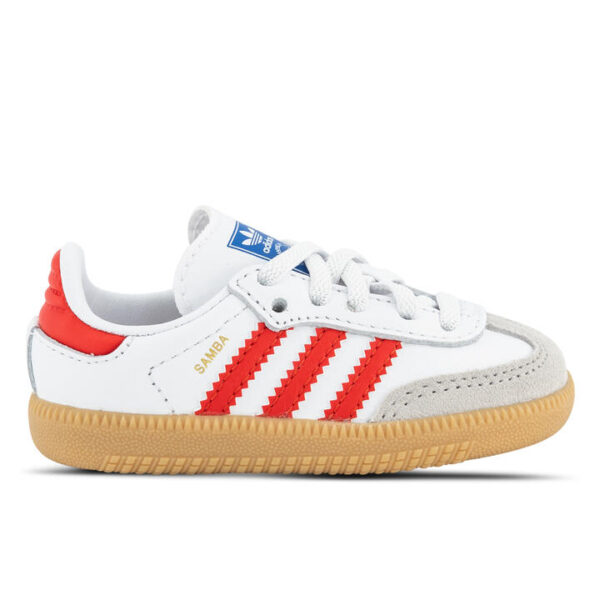 Adidas Originals Samba Kids Ftwr White/Collegiate Red/Gum 3 Unisex Size 5