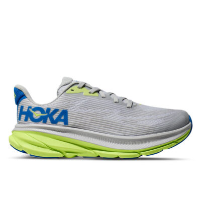 Hoka Clifton 9 Kids Stardust/Electric Cobalt Unisex Size 6