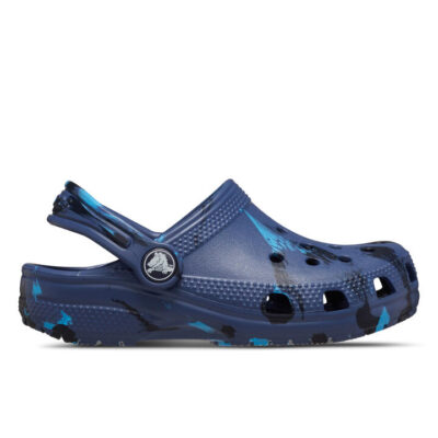 Crocs Classic Marbled Clog Kids Navy/Multi Unisex Size 6