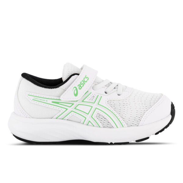 Asics Contend  9 Kids White/New Leaf Unisex Size 10