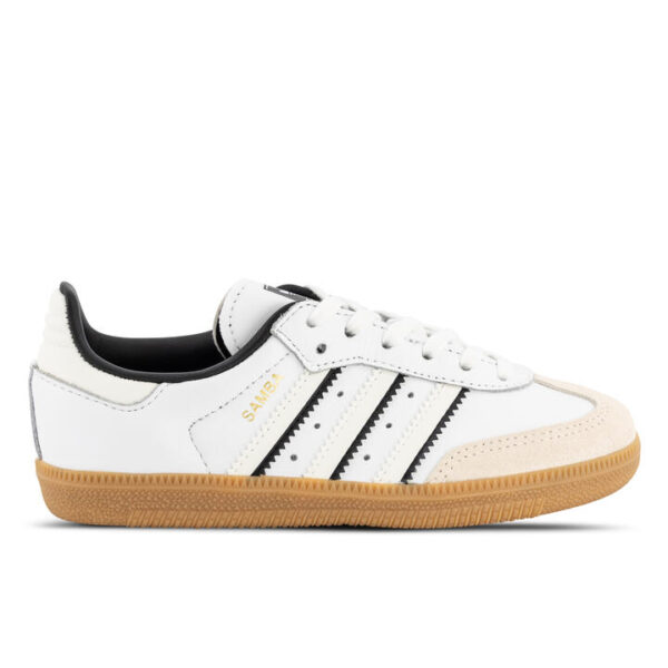 Adidas Originals Samba Og Kids White/Off White/Core Black Unisex Size 1