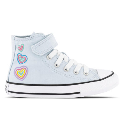 Converse Chuck Taylor All Star Heart Patch Easy-On High Top Kids Winter Slay/White/Black Unisex Size 3
