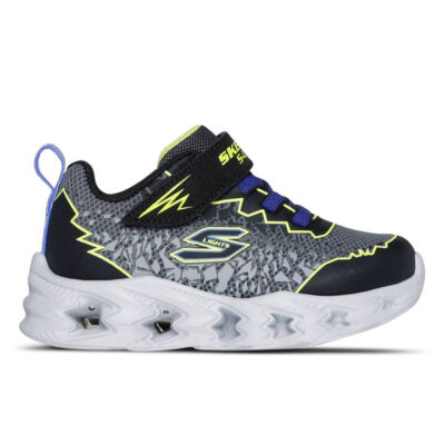 Skechers Vortex 2.0 Kids Black/Yellow Unisex Size 8