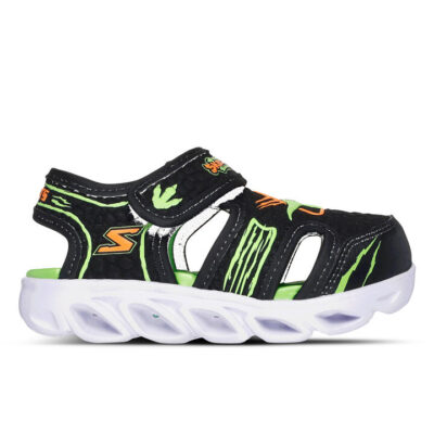 Skechers Hypno-Splash Kids Black/Lime Unisex Size 9