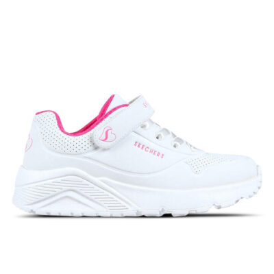 Skechers Uno Light Kids White/Hot Pink Unisex Size 12
