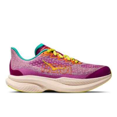 Hoka Mach 6 Kids Fuchsia / Electric Aqua Unisex Size 5