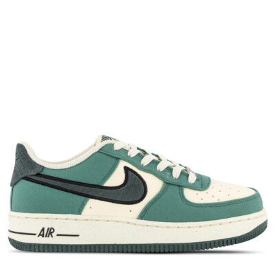 Nike Air Force 1 Lv8 Kids Coconut Milk/Vintage Green/Bicoastal Unisex Size 5