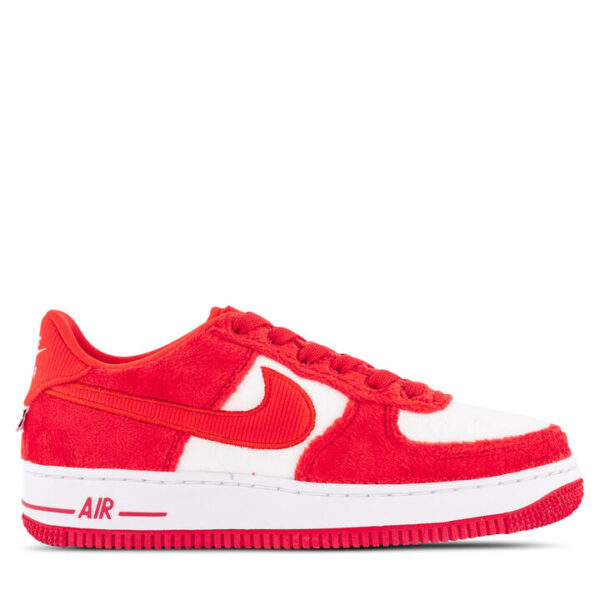 Nike Air Force 1 "Valentine's Day" Kids Fire Red/Light Crimson/White/Pink Foam Unisex Size 7
