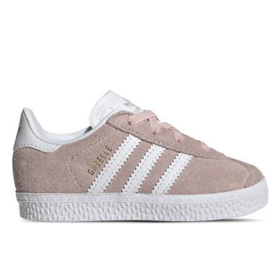 Adidas Originals Gazelle Elastic Laces Kids Icey Pink/Ftwr White/Ftwr White Unisex Size 6