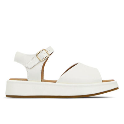 Clarks Lily Kids White Pearl Unisex Size 29