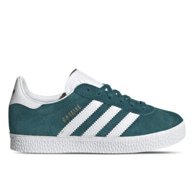 Adidas Originals Gazelle Kids Teal/White/Gold Metallic Unisex Size 2