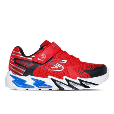 Skechers Flex-Glow Bolt Kids Red/Black Unisex Size 11