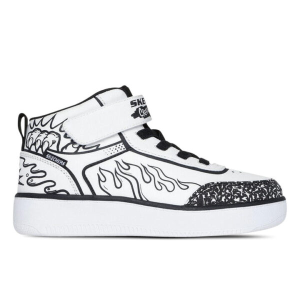 Skechers Sport Court 92 - Colour Blitz Kids White/Black Unisex Size 11