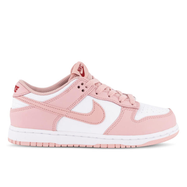 Nike Dunk Low Kids White/Pink Glaze/Pomegranate Unisex Size 11