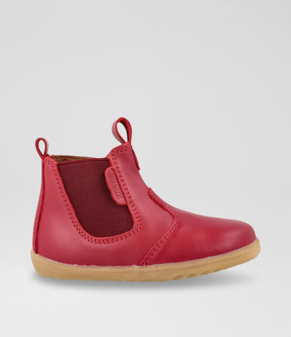 Su Jodhpur Infant Cranberry Leather Chelsea Boots