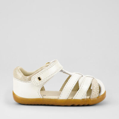 Su Cross Jump Infant Moon Pearl Leather Sandals