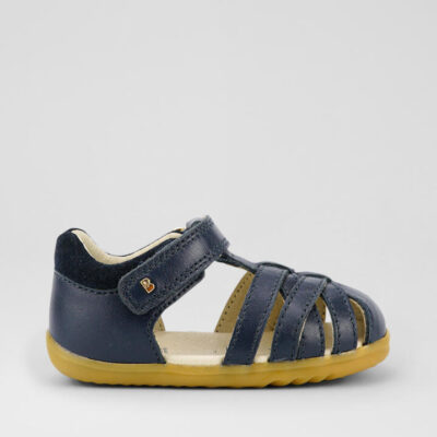 Su Cross Jump Infant Navy Leather Sandals