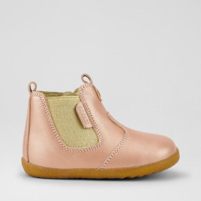 Su Jodhpur Infant Rose Gold Leather Chelsea Boots