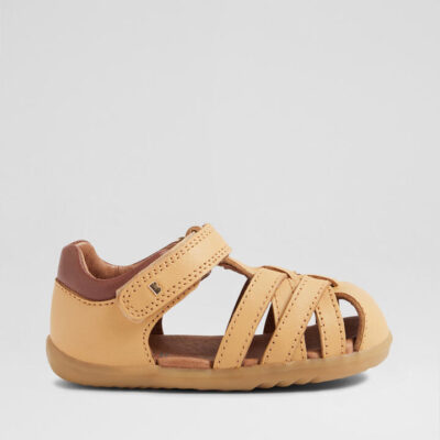 Su Cross Jump Infant Oak Buff Leather Flat Shoes