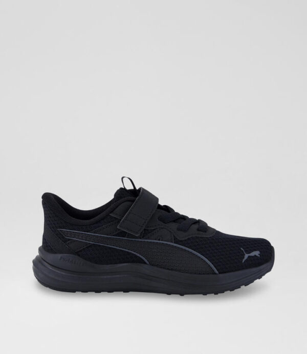 379125 Reflect Lite Junior Black Dark Grey Mesh Sneakers