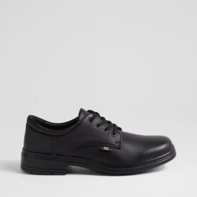 Larrikin Junior Black Leather Lace Up Shoes