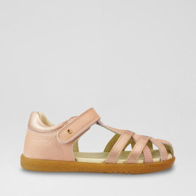 Kp Cross Jump Junior Dusk Pearl Rose Gold Leather Flat Shoes