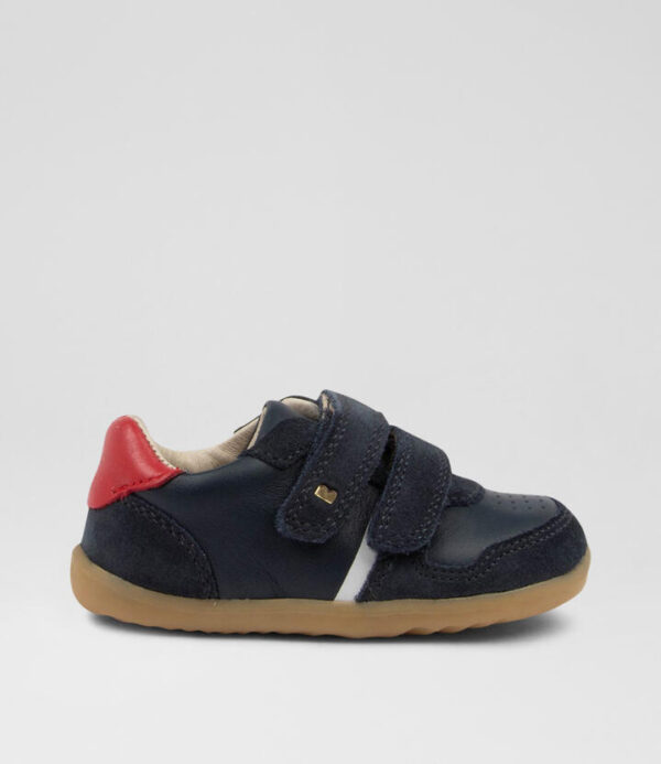 Su Riley Infant Navy Red Leather Sneakers