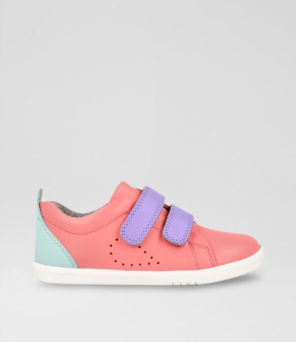 Iw Grass Court Toddler Ocean Coral Mauve Combo Leather Sneakers