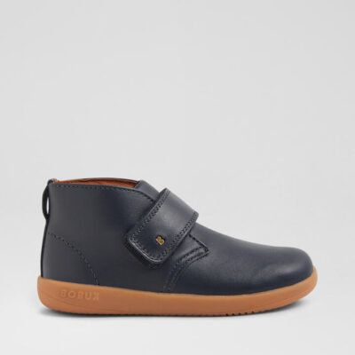 Kp Desert Junior Navy Leather Ankle Boots