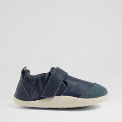 Xp Marvel Infant Navy Leather Flat Shoes