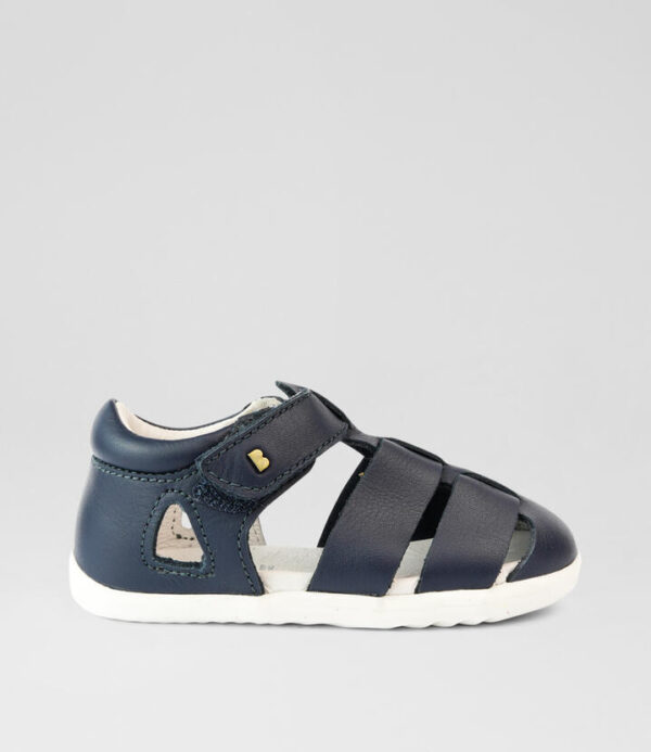 Su Tidal Infant Navy Leather Flat Shoes